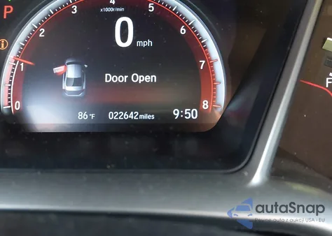 2019 Honda Civic Sport из США, поврежденный, VIN 2HGFC2F88KH592418